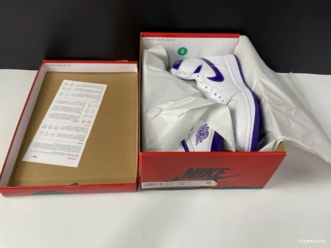 PURPLE RETRO JORDAN HIGH AIR 1 COURT CD0461-151 1208